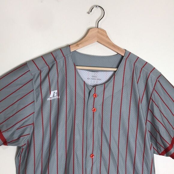 Russell athletic sports button up jersey shirt size large - Picture 2 of 13